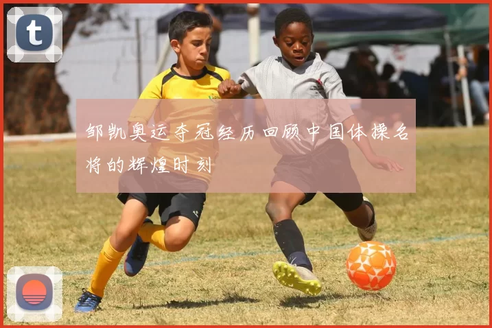 邹凯奥运夺冠经历回顾中国体操名将的辉煌时刻